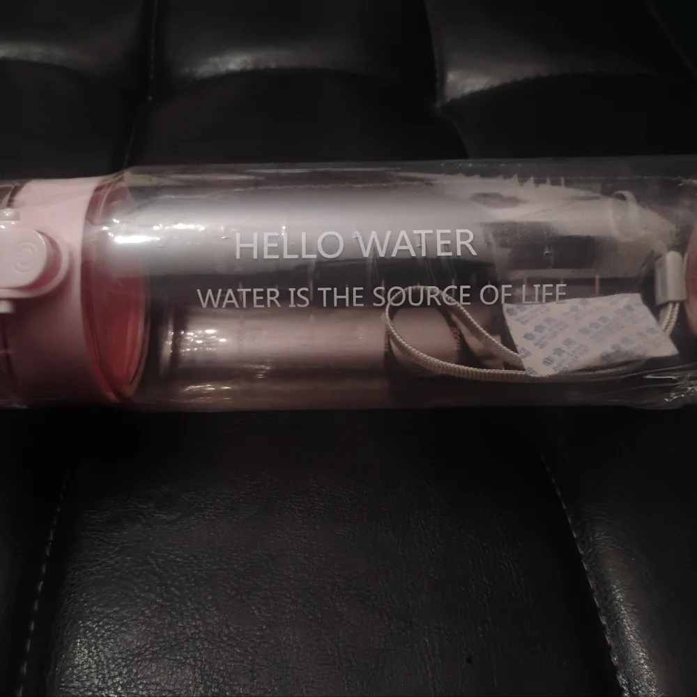Hello Kitty Pink Picnic Cotton Canvas Tote with Bonus Water Bottle NEW